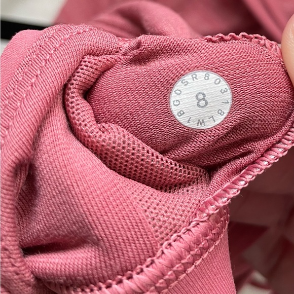 Lululemon Movement To Movement 2 in 1 Tank Top Heathered Pink Color Size 8 - Picture 5 of 13